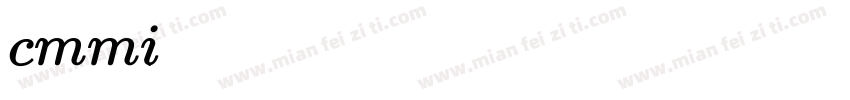 cmmi b 19字体转换